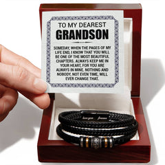 Pages of My Life Love You Forever (To My Grandson) – Bracelet