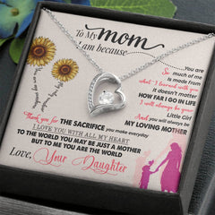 You Are My Sunshine - Forever Love Necklace 14k White Gold Finish Standard Box