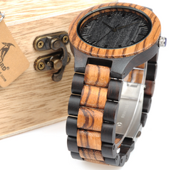 Zebra Wood Watch