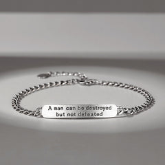 Vintage Thai Silver Bracelet for Men's Fashion