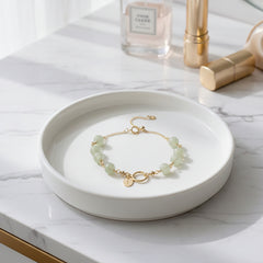 Single Hetian jade Circle Bracelet for Women Single Ring Bracelet