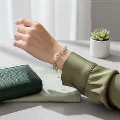 Single Hetian jade Circle Bracelet for Women