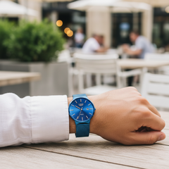 Ultra-thin Waterproof Mesh Strap Watch