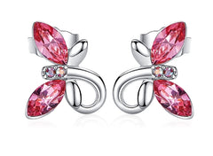 Swarovski Crystal Butterfly Earrings