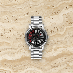 Skeleton Quartz Watch Silver