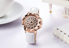 MEGIR Women's Fashion Quartz Watch with Crystal Dial