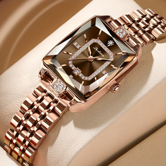 Waterproof Rose Gold Watch - 8 Colours Brown