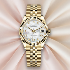 Retro Fashion Women's Watch Gold White 100*120*50(1mm)