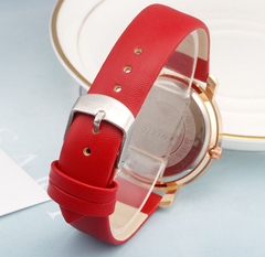 Liquid Sand Watch, Diamond Quartz Watch, Waterproof Leather Strap