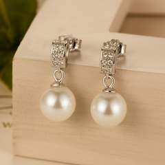 Shell Pearl Earrings, Elegant Jewellery Accessory