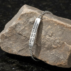 Vintage Thai Silver Bracelet for Men's Fashion