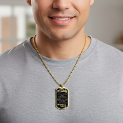 Dad To Be - Dog Tag Necklace