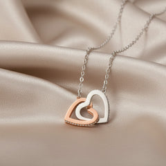 To My Sister - Interlocking Hearts Necklace